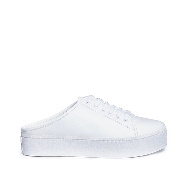 Opening Ceremony | Shoes | Opening Ceremony Leather White Sneaker Slides 37  | Poshmark